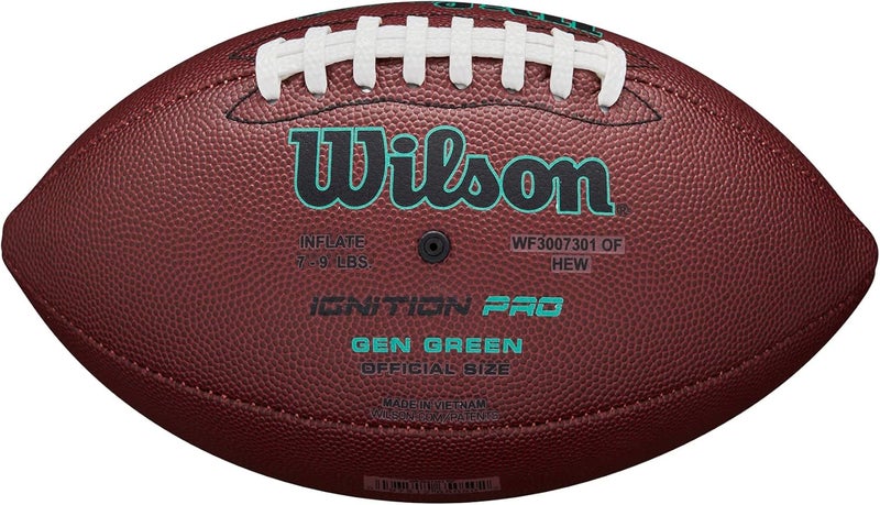 Wilson كرة القدم NFL Ignition Gen Green - بني، حجم بي وي - Image 2